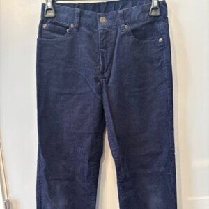 Janie and Jack Straight Leg Corduroy Pant Navy - Size 10